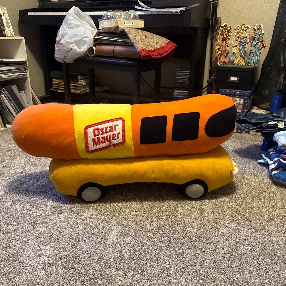 Weinermobile huge plush pillow